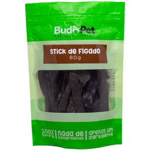 Petisco Natural Para Cães E Gatos Stick De Fígado Budopet - 80 g