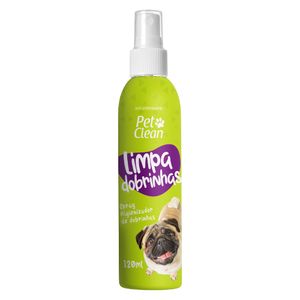 Spray Higienizador Limpa Dobrinhas Pet Clean - 120 ml